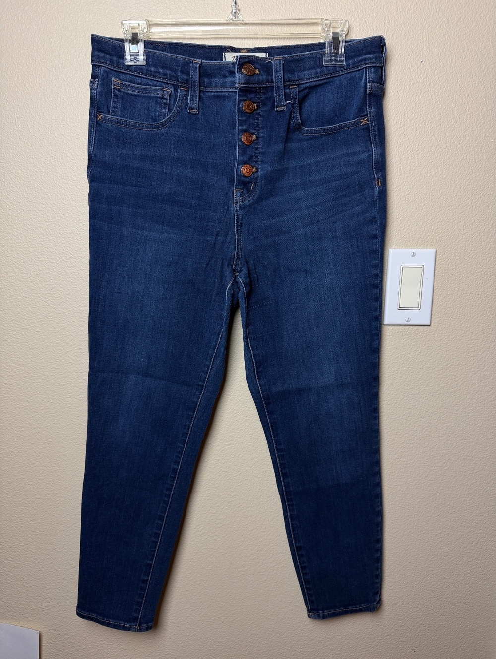 Madewell 10” High Rise Skinny Button Fly | Size 28